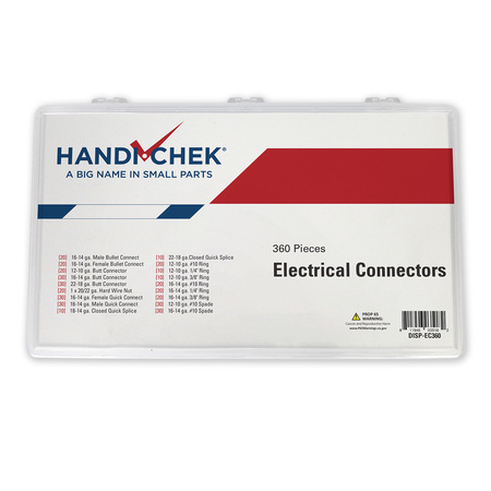 Handi-Chek Electrical Connector Asst 360pc DISP-EC360